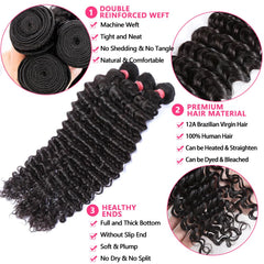 LXYANOO deep wave bundles 22in in motion demonstrates smooth flow and length.