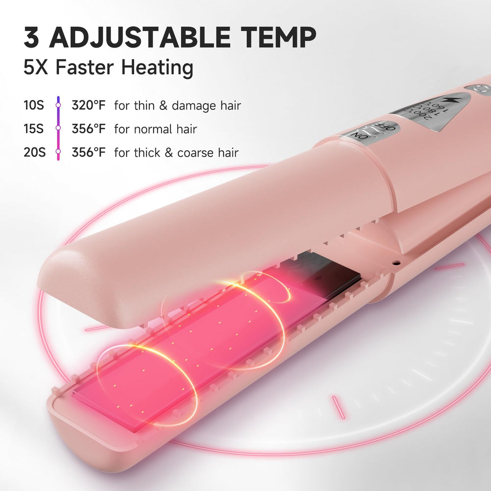 LYFDUW cordless hair straightener compact form ideal for travel