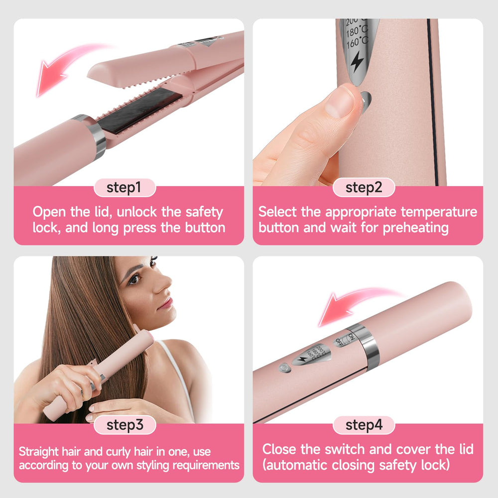 LYFDUW straightener emits 50 million negative ions for frizz control