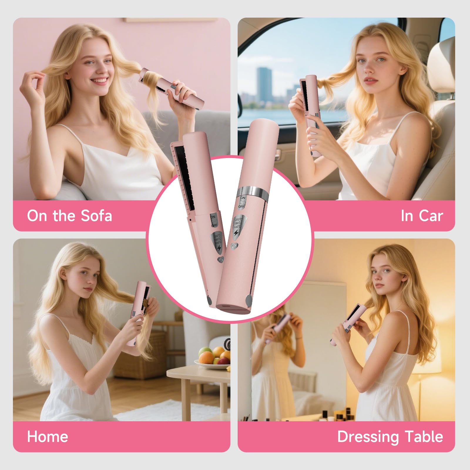 LYFDUW versatile tool creates silky straight looks or beachy waves