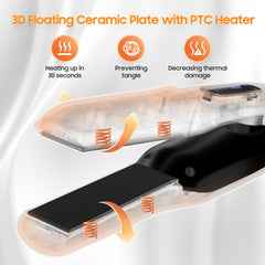 LYFDUW PTC ceramic heater with titanium coating for fast, smooth styling