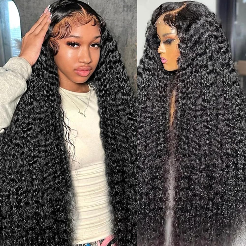 LYILYI water-wave wig lace-front detail for seamless natural hairline