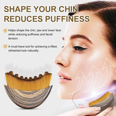 Lymphatic Contour Face Brush contoured design adapting to facial curves for targeted action