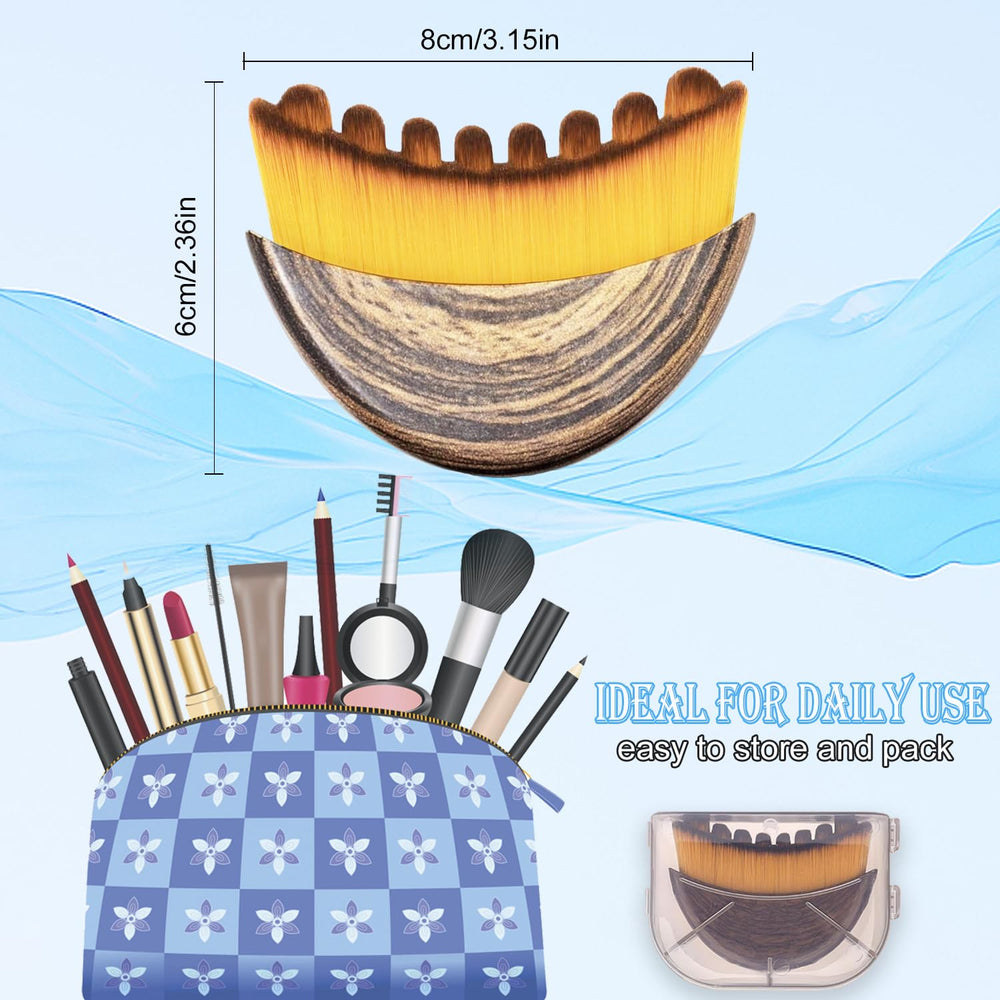 Lymphatic contour face brush waterproof and easy-clean for quick maintenance.