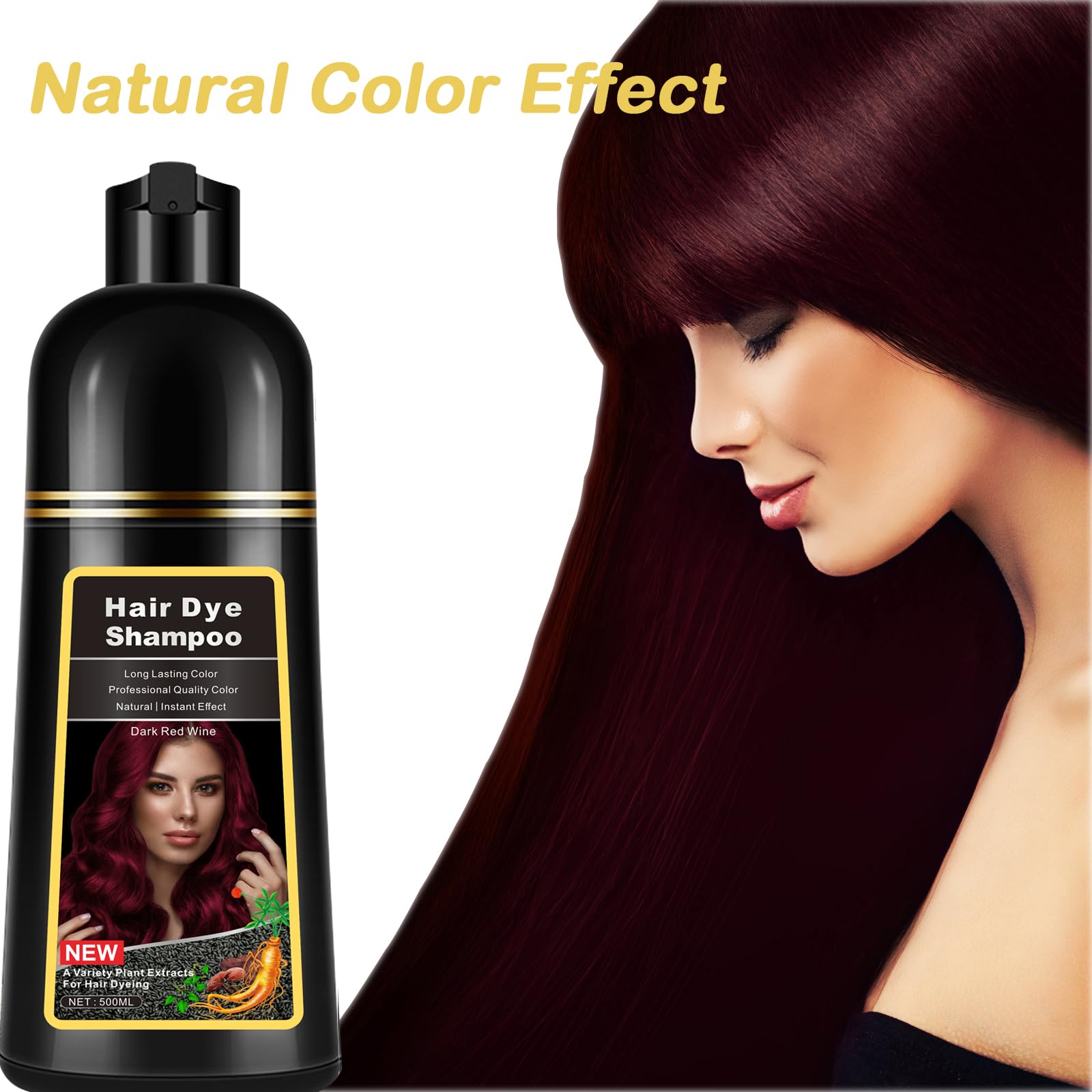 lymznus 3-in-1 dye shampoo in use for even color and cleanse