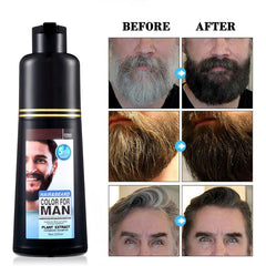 Lymznus natural black color appearance enhances facial hair naturally