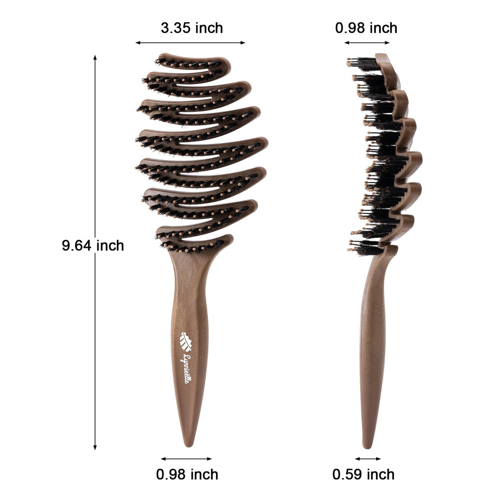 Lynnieëlle Hair Brush for all hair types detangles curly and straight hair easily