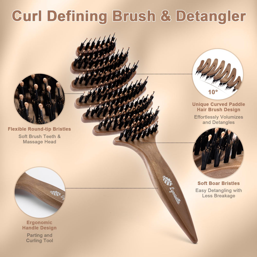 Lynnieëlle Hair Brush vented holes promote fast drying and airy brushing