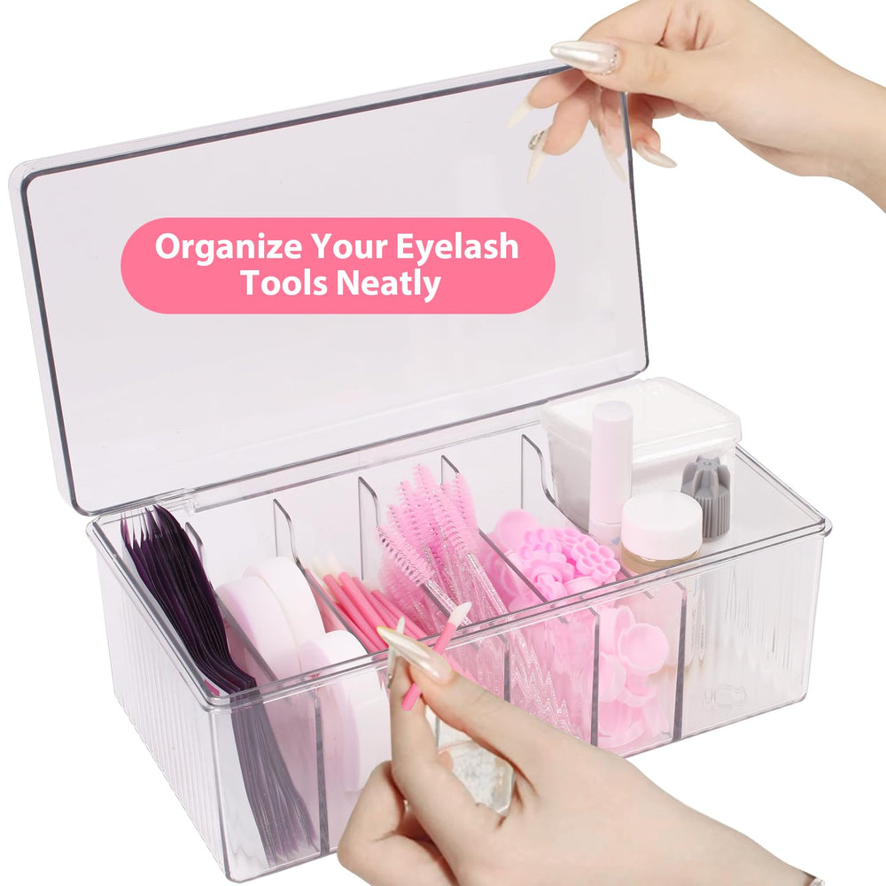 LynxLink lash cart organizer compact size fits on small studio carts.