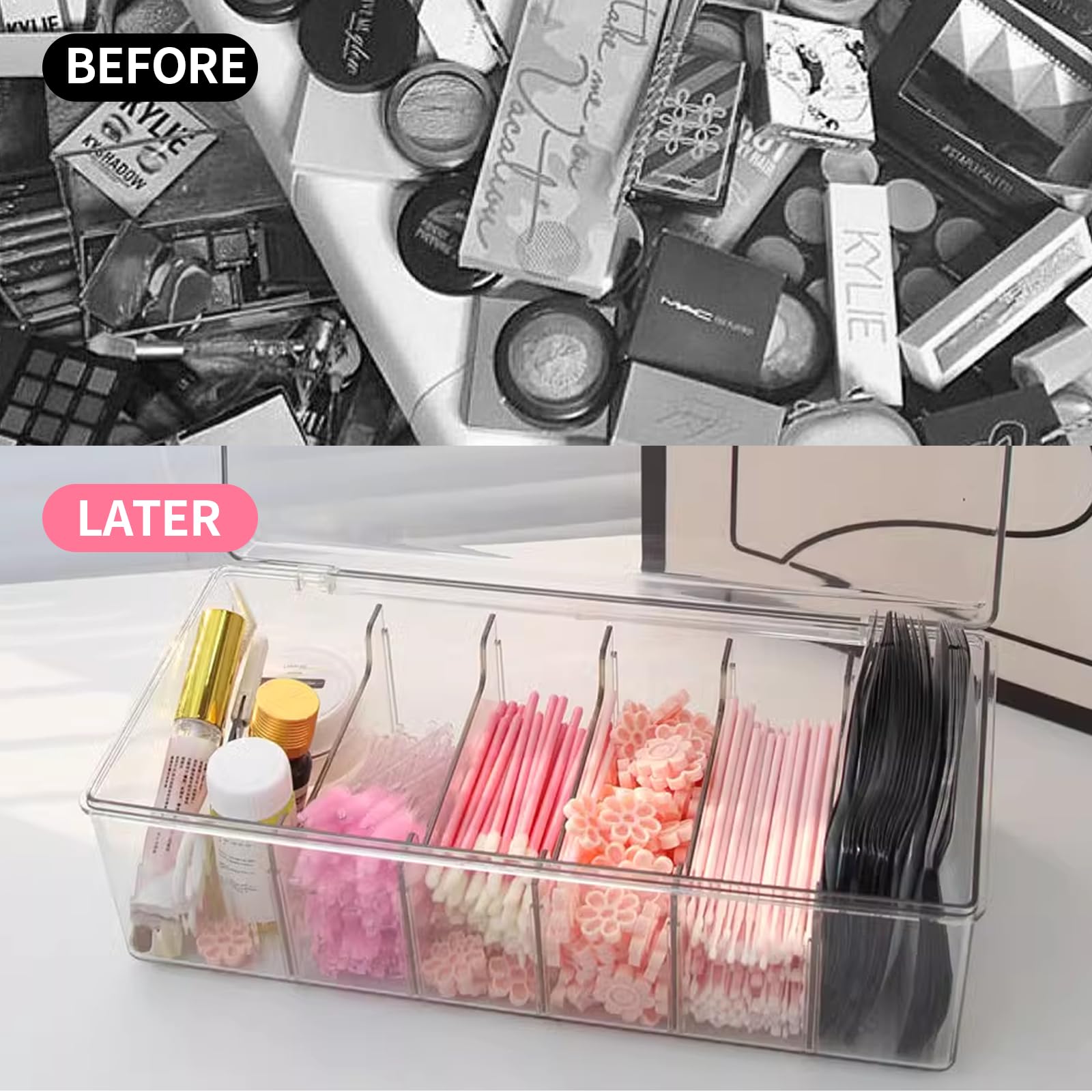 LynxLink lash cart organizer ideal for professional salons and studios.