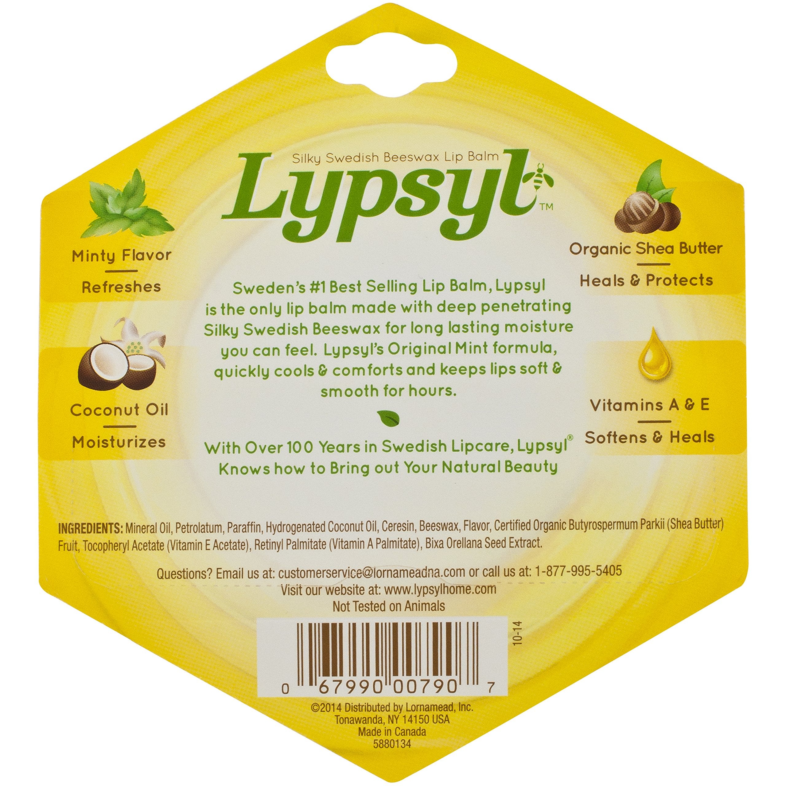 Lypsyl Intense Protection Original Mint closeup of creamy texture for easy use.