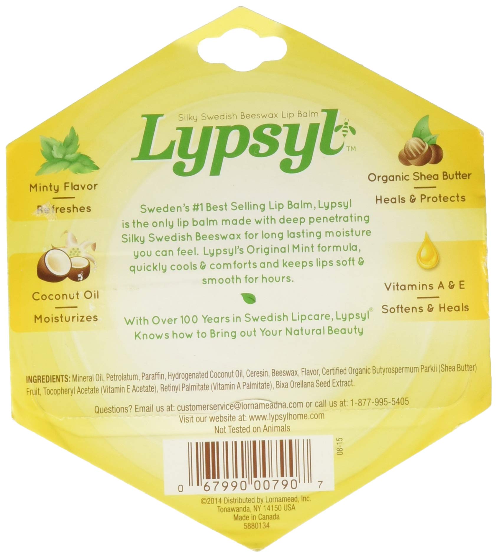 Lypsyl Lypmoisturizer Original balm texture close-up highlighting lightweight feel