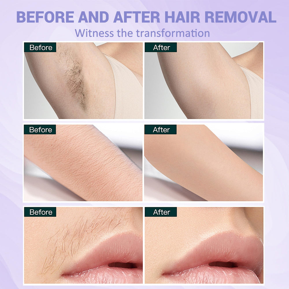 LYQC post-wax smooth skin example suggests potential gentle results and care.