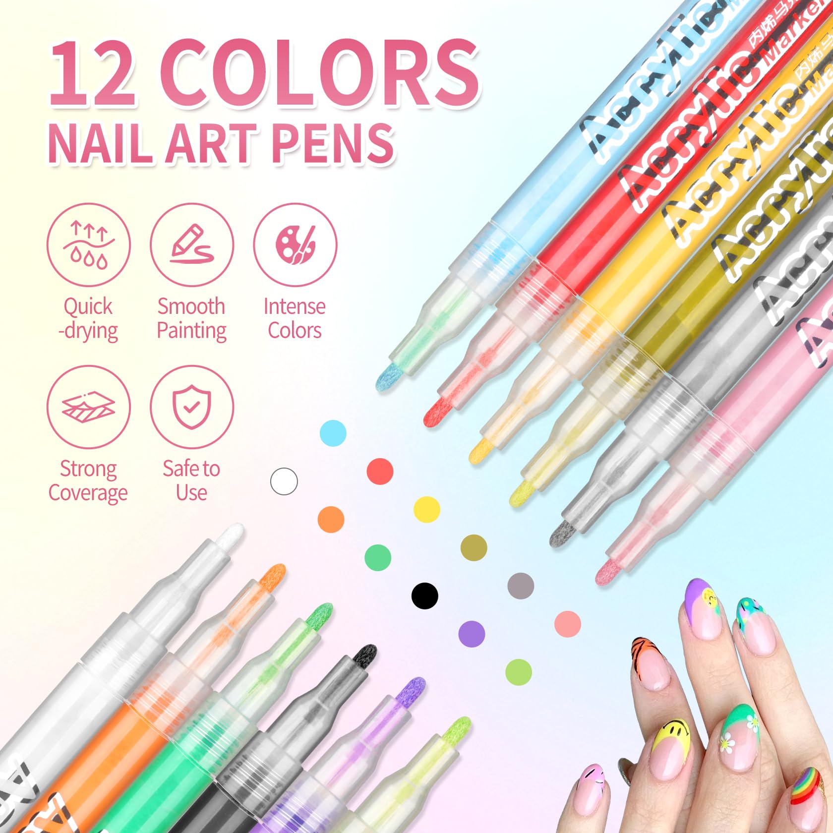LZXLUKGIR 1mm nib enables fine liner detailing and clean lines.