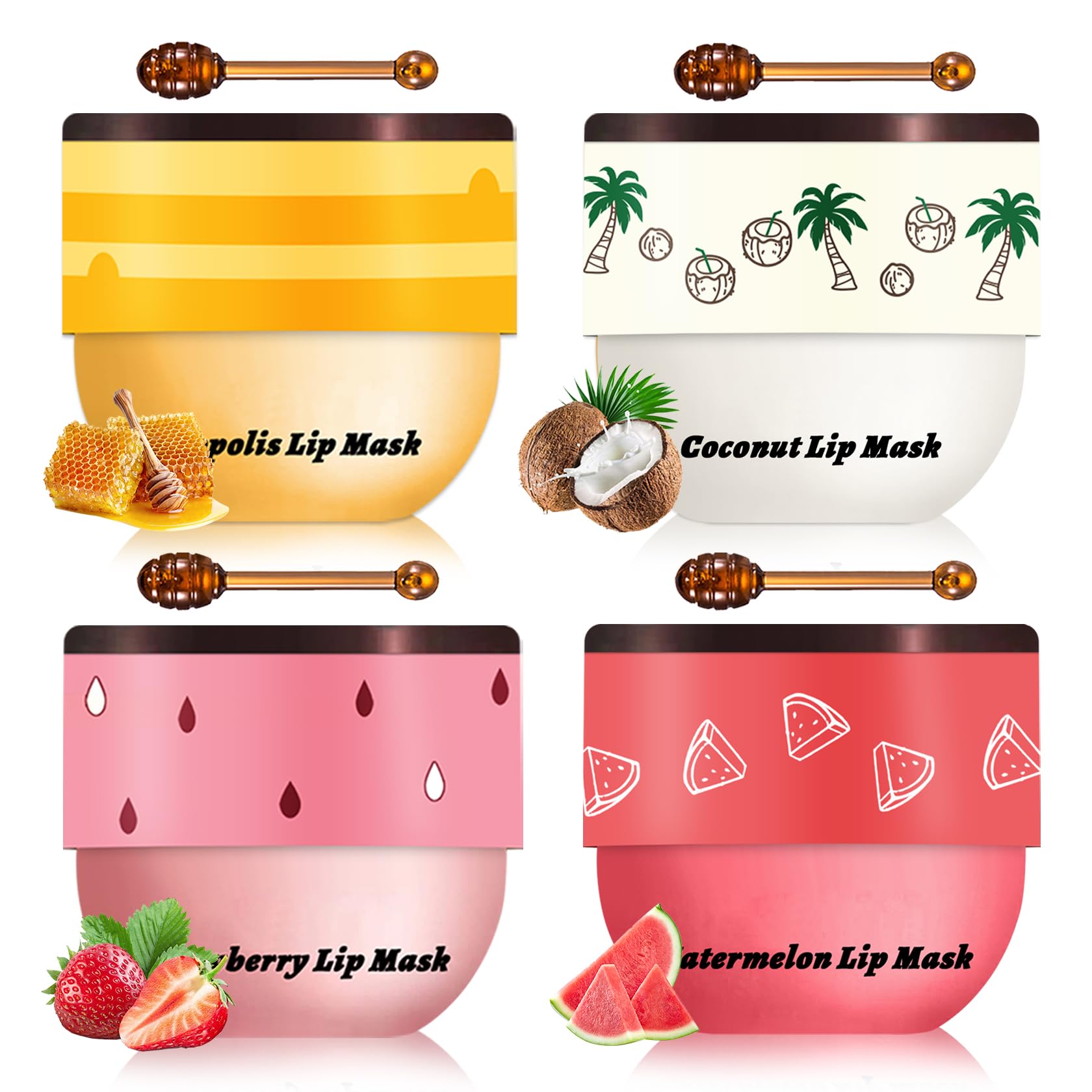 LZXLUKGIR Honey Lip Balm Tube delivers deep hydration for dry lips.