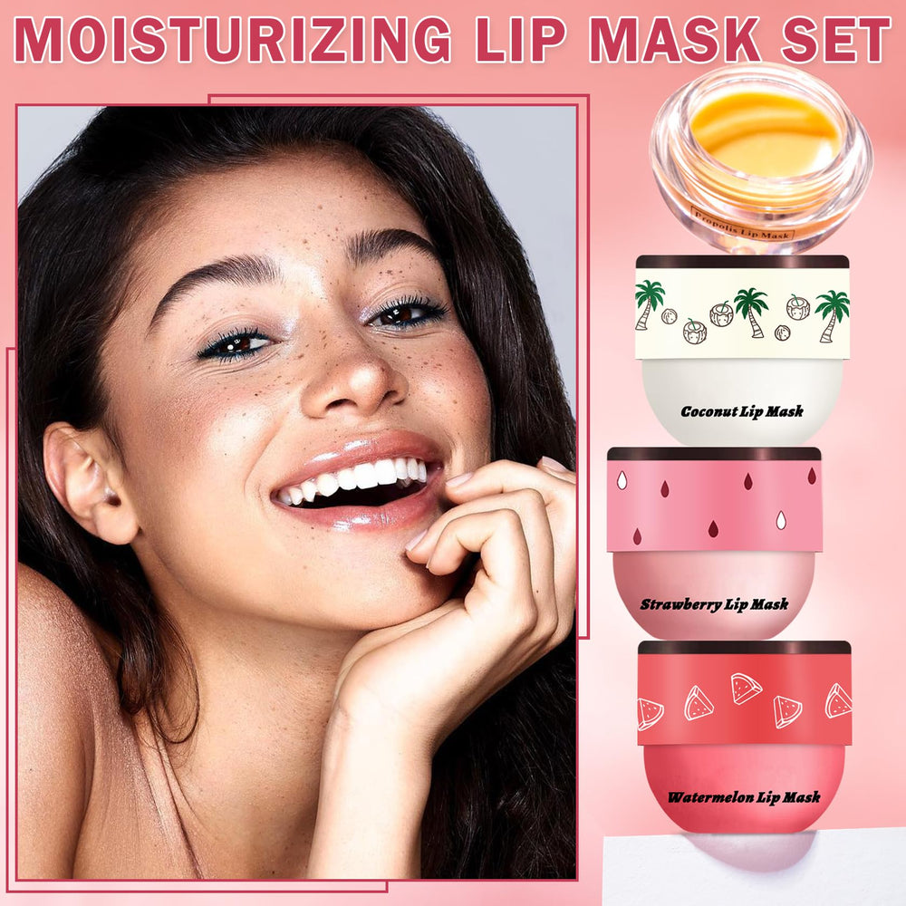 LZXLUKGIR Lip Mask Overnight application shows thick formula for nightly lip care.
