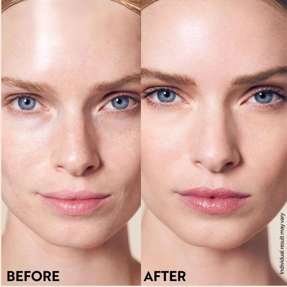 M Asam mousse application with brush shows buildable coverage for daily use