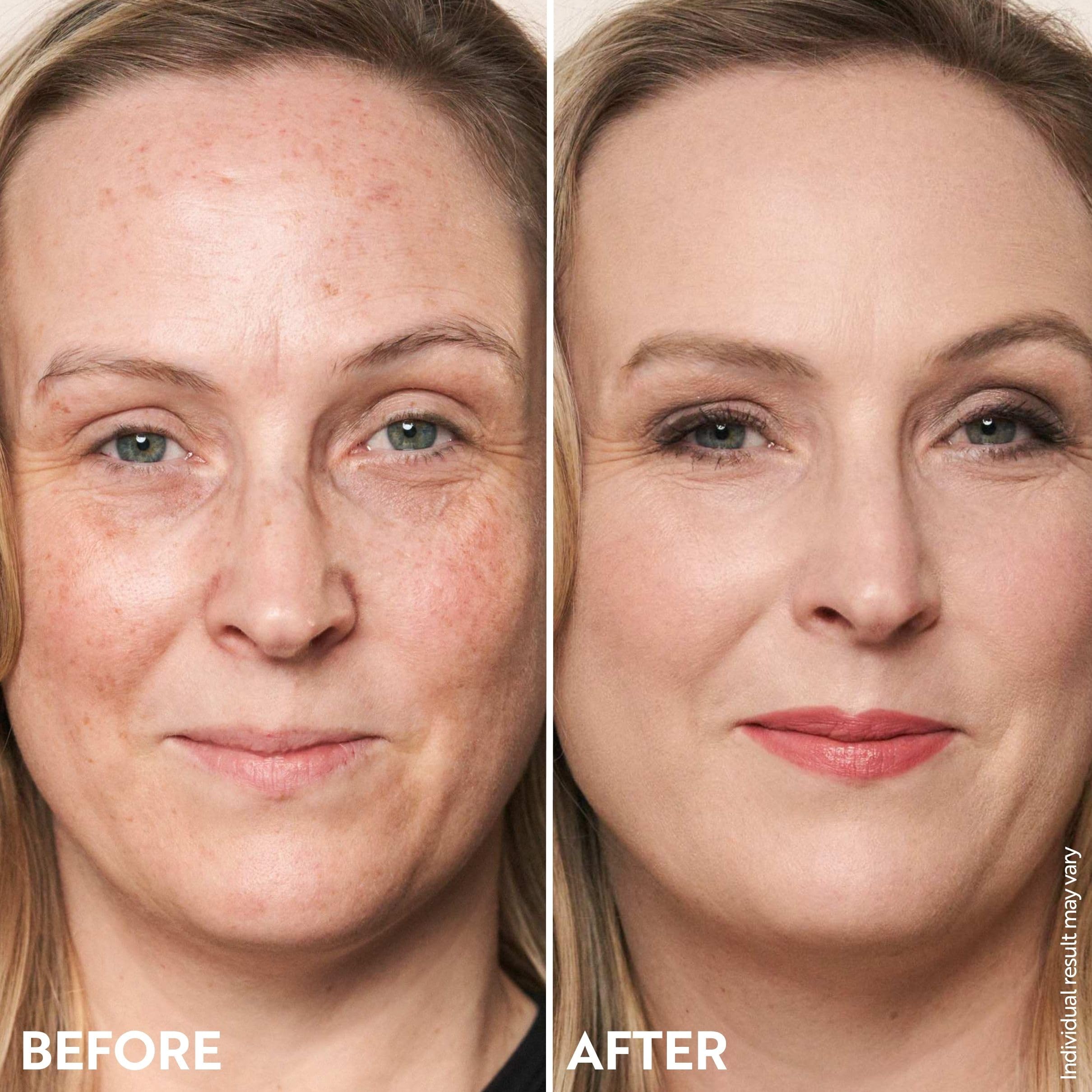 M Asam brush application demonstrates quick, even blend