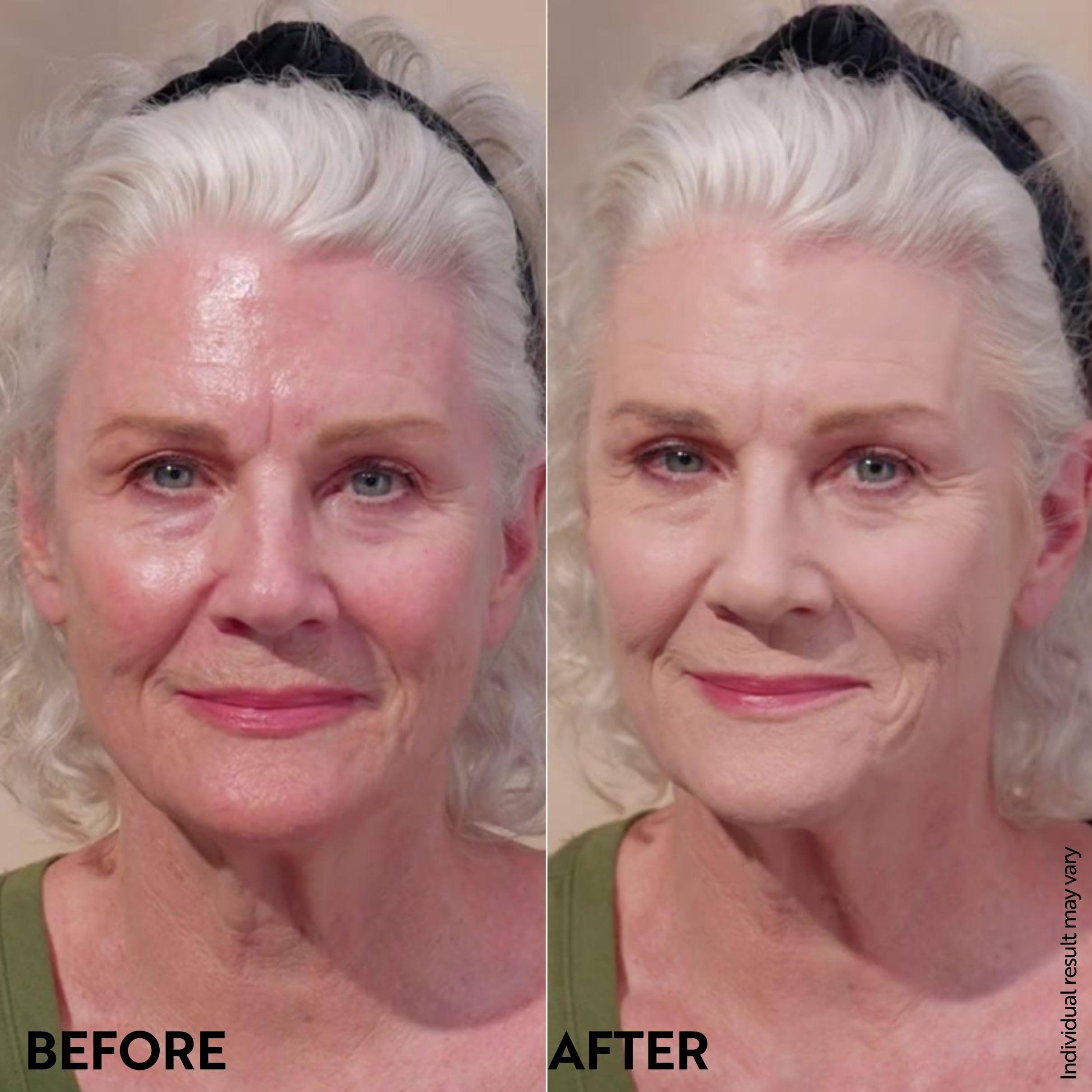 M Asam finish swatch reveals matte, long-lasting effect on skin