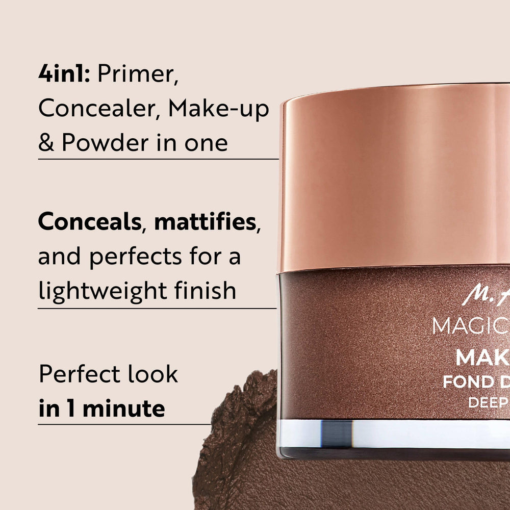 M. Asam Magic Finish silky texture close-up highlights natural matte look.