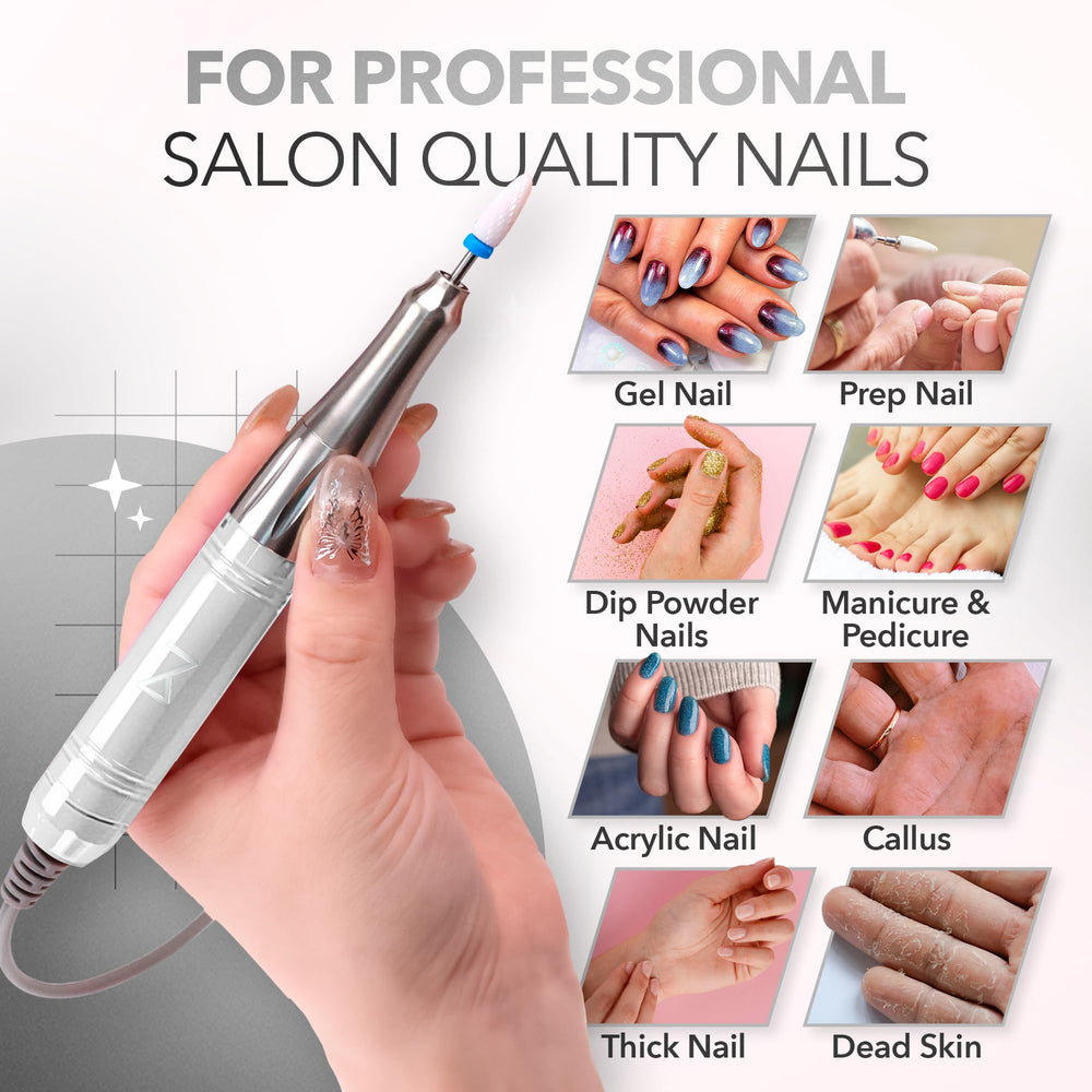 M Mase cordless nail drill battery emphasizes portable use on the go.