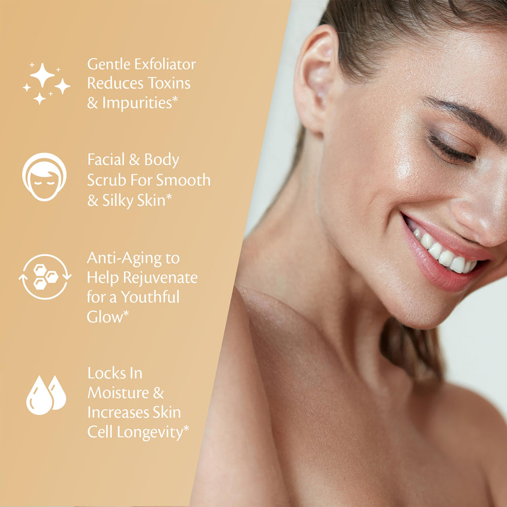 M3 Naturals Arabica Coffee Scrub face use for brightening and texture.