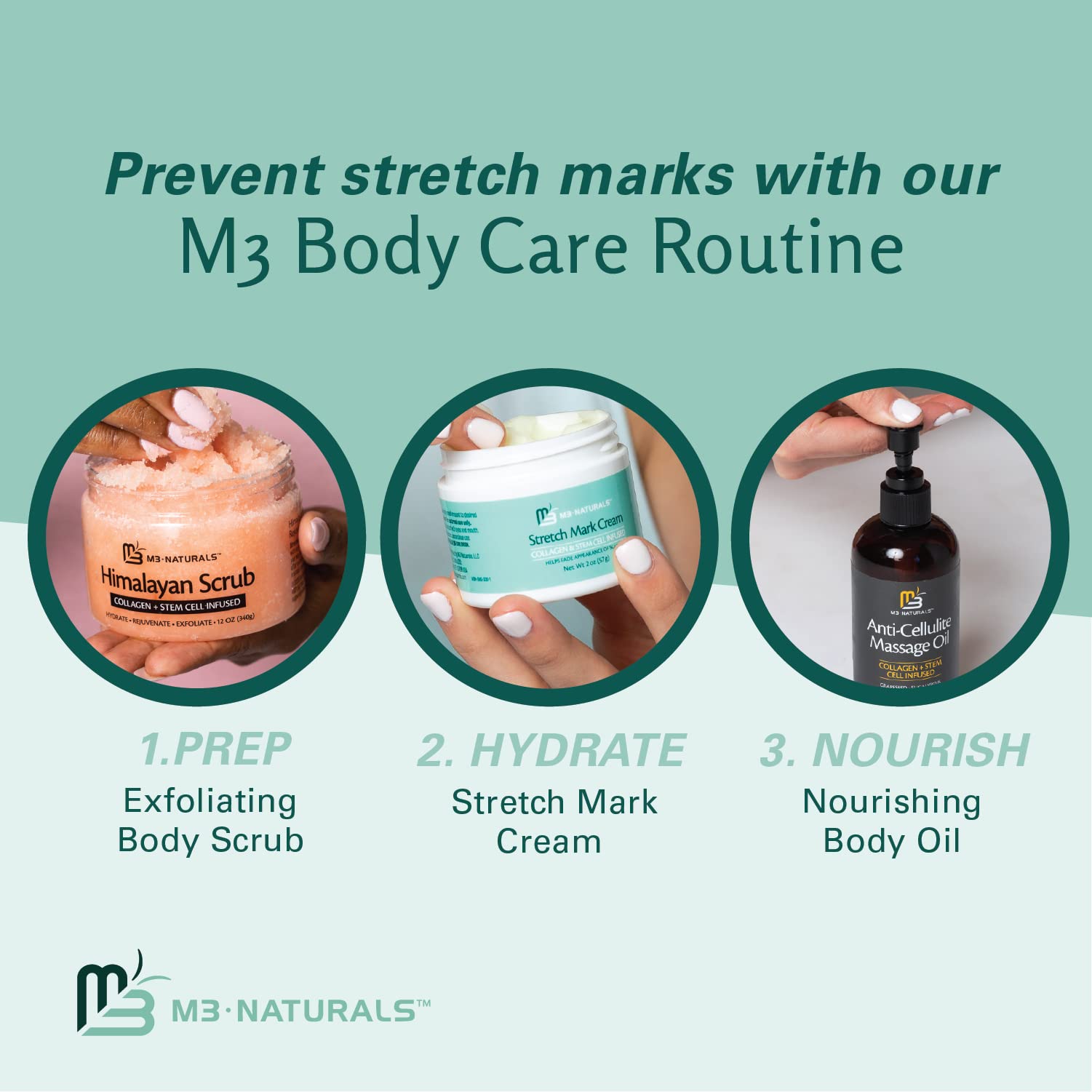 M3 Naturals crema-apoyo-cicatrices-leves – mejora la apariencia de cicatrices leves