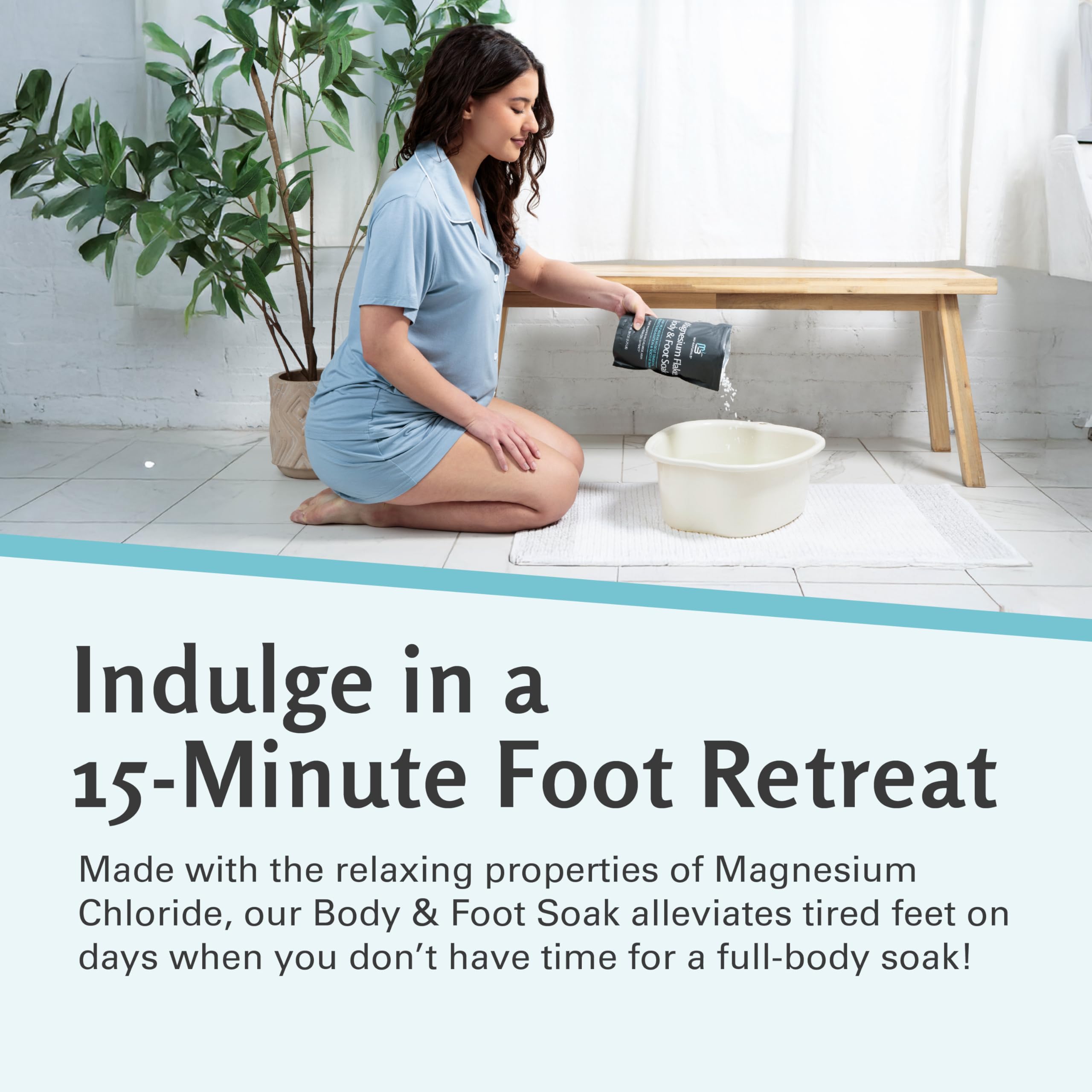 M3 Naturals foot soak relaxing tired feet after workouts
