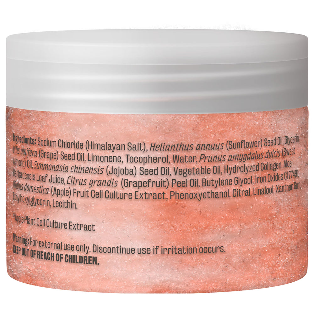 M3 Naturals Himalayan Salt Scrub face-use scene highlights gentle exfoliation for facial skin.
