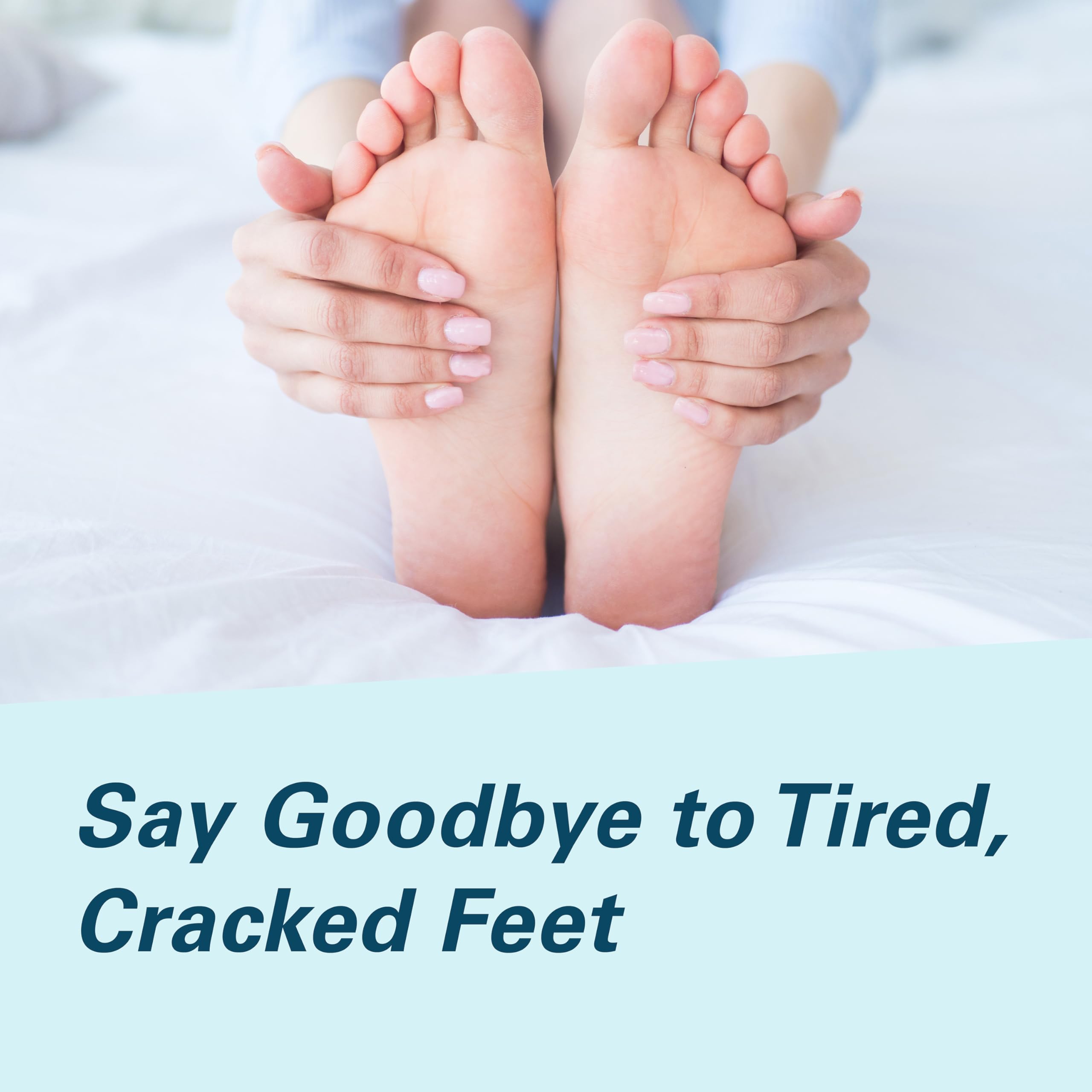 M3 Naturals ready-to-soak label invites quick, convenient foot care