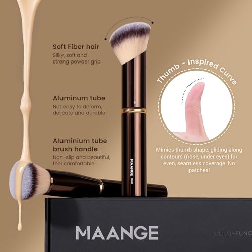 MAANGE 8-face brushes—complete coverage for foundation to contour.