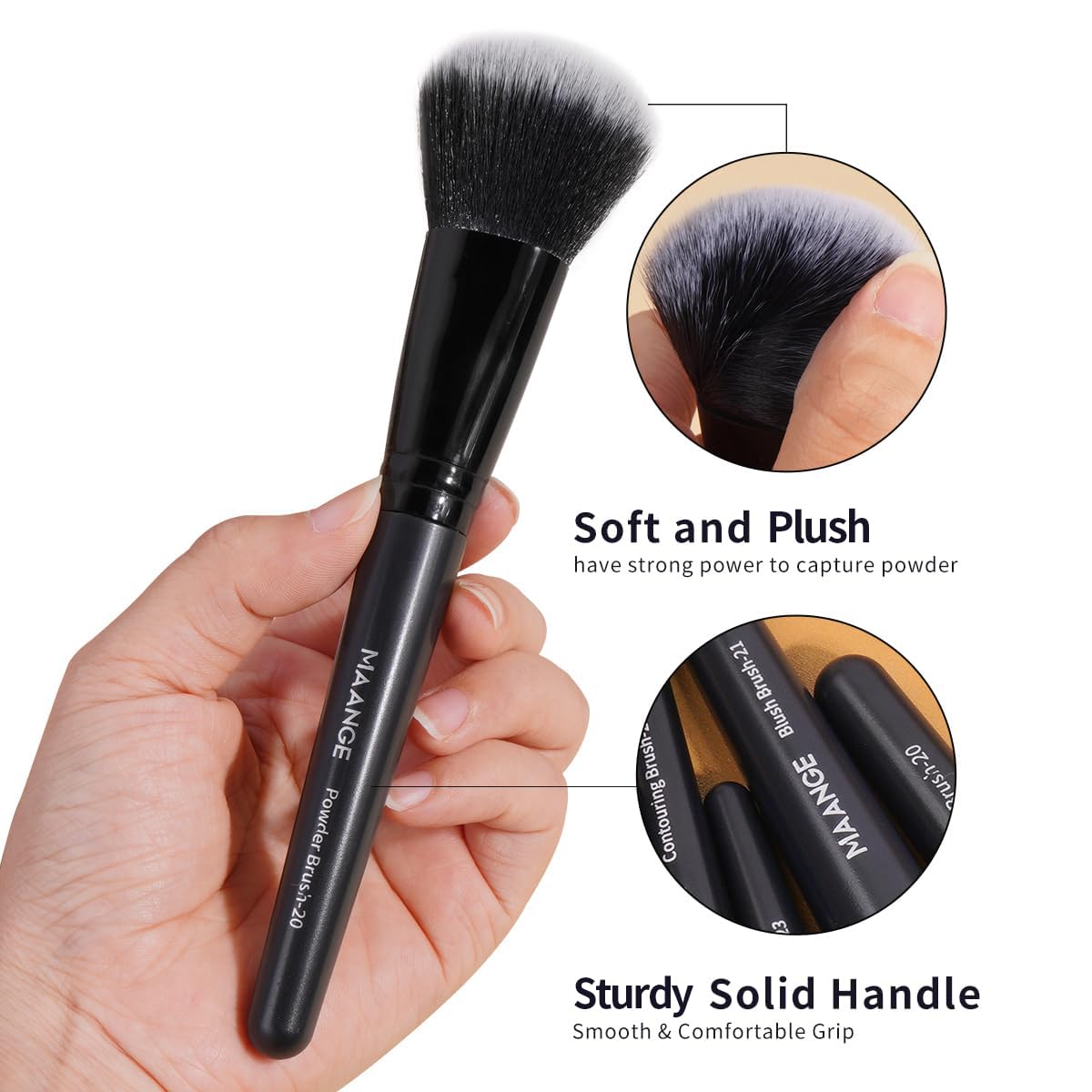 MAANGE cleaning mats and remover puffs simplify upkeep for fresh bristles.