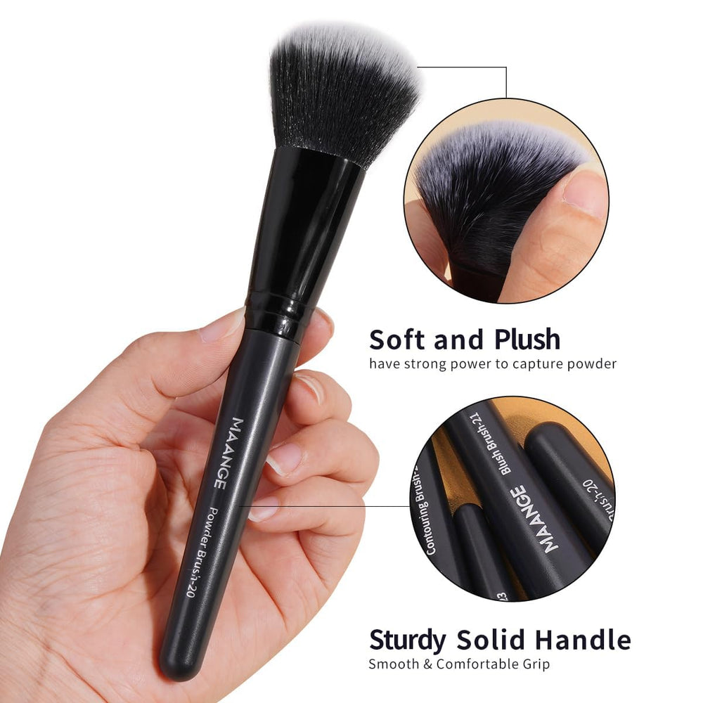 MAANGE cleaning mats and remover puffs simplify upkeep for fresh bristles.
