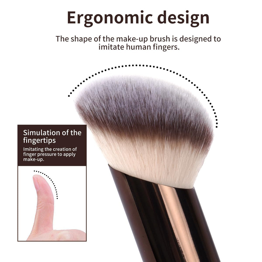 MAANGE coffee-tone handle brush image storage-friendly design