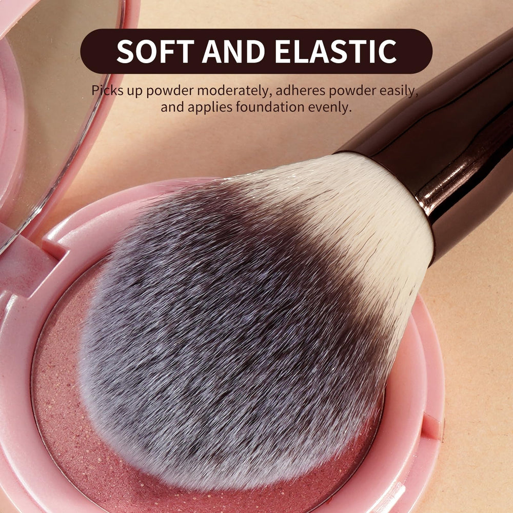MAANGE 13pc brushes deliver even product pickup for a natural airbrushed look.