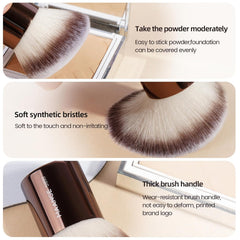 MAANGE double-ended kabuki brush enabling dual-use application.
