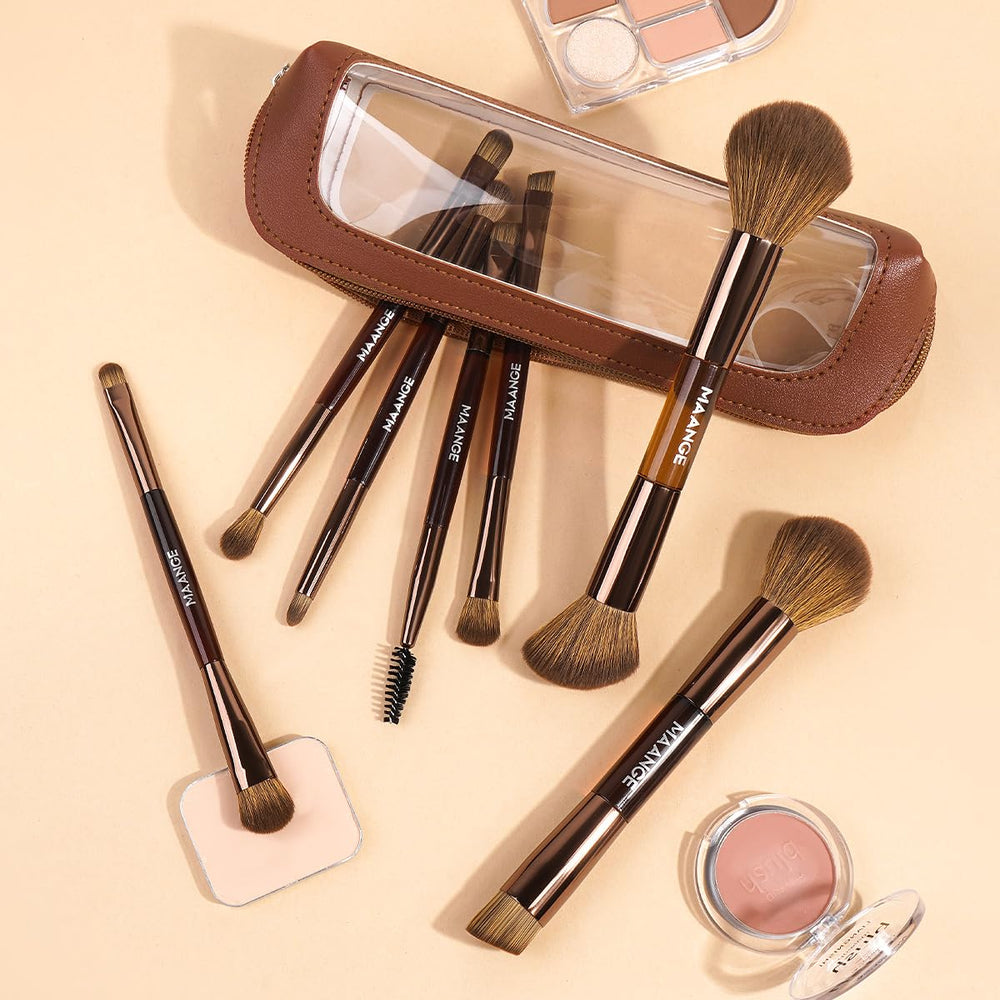 MAANGE dual-ended concealer brush for precise spot coverage and blending
