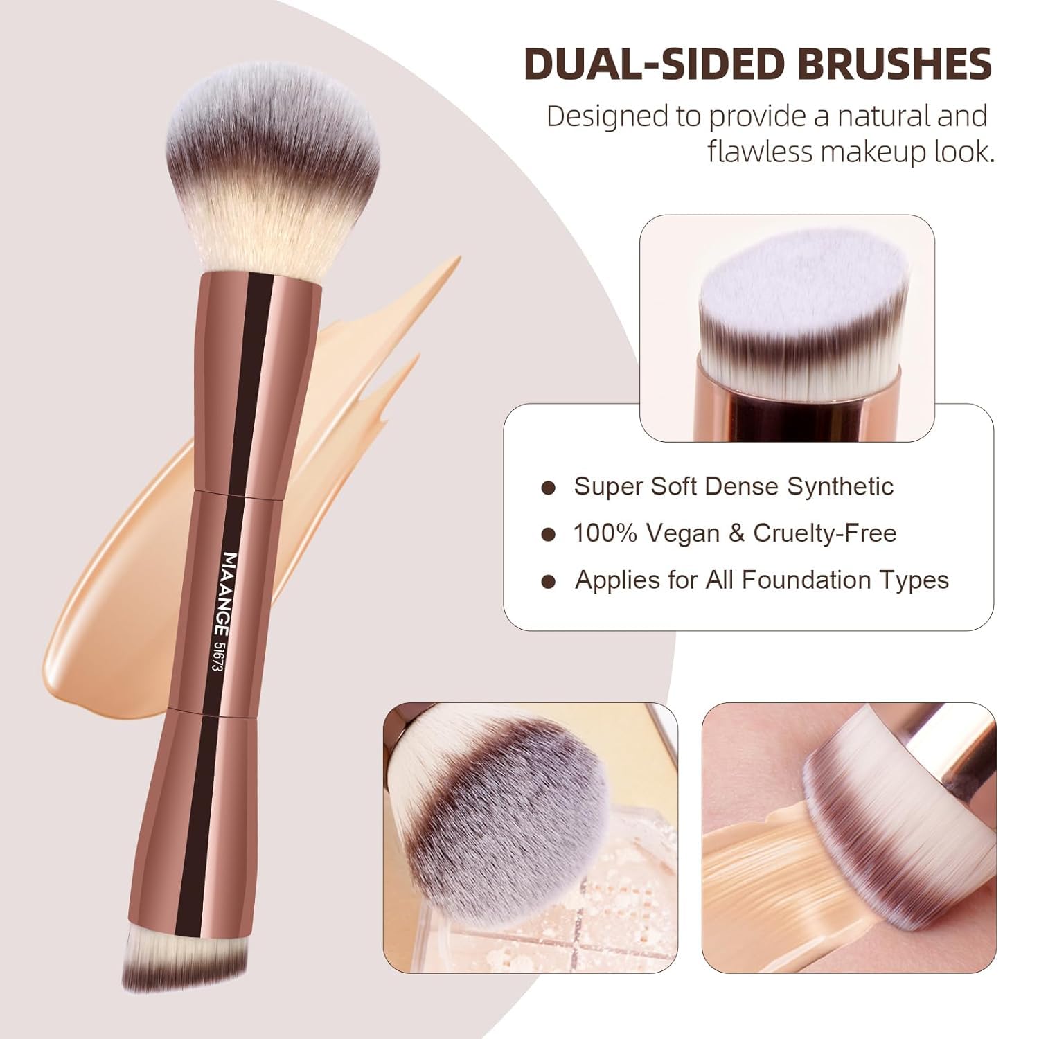 MAANGE eye brushes set for precise blending and detailing.