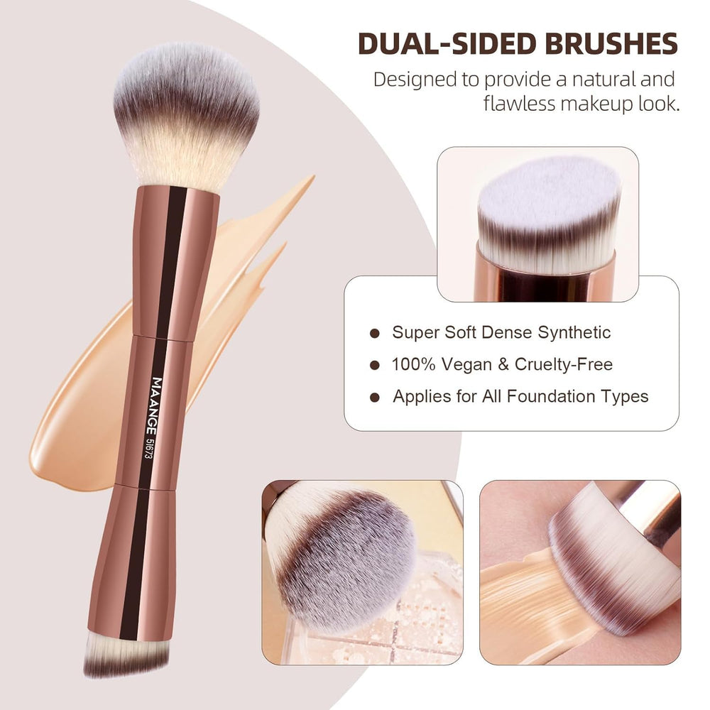 MAANGE eye brushes set for precise blending and detailing.