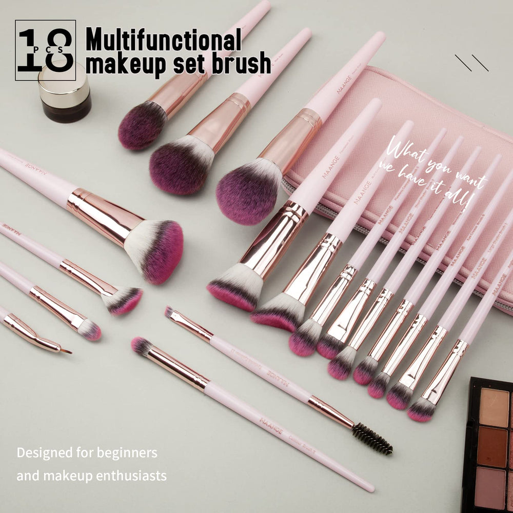 MAANGE eyeshadow brush flat shader for precise lid color application.
