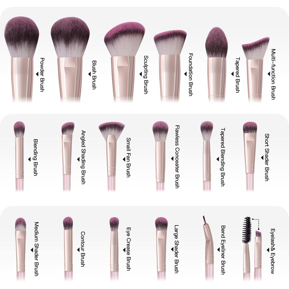 MAANGE foundation brush tapered paddle for smooth, even complexion.