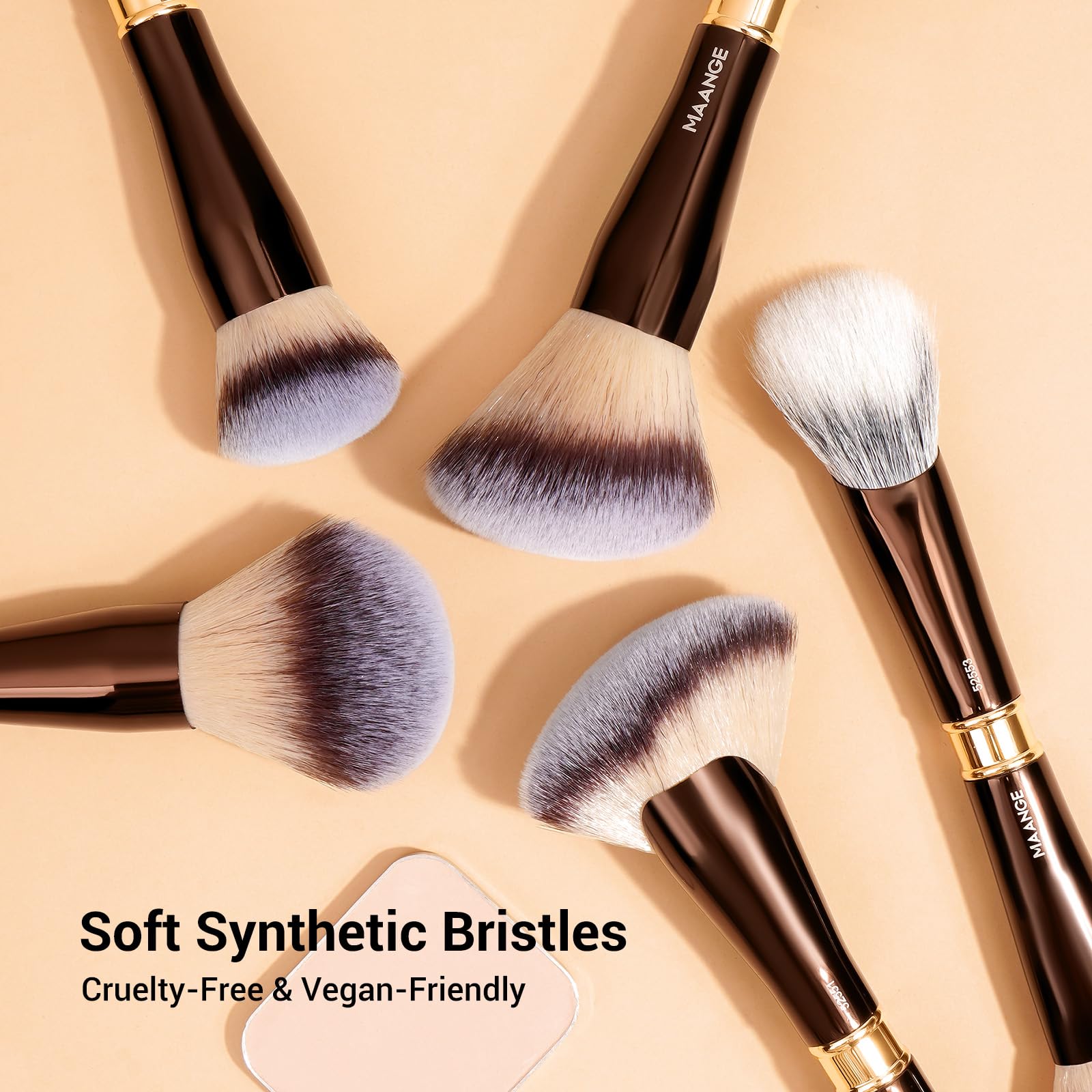 MAANGE highlighter dual-ended brush creates subtle to radiant glow with controlled application.