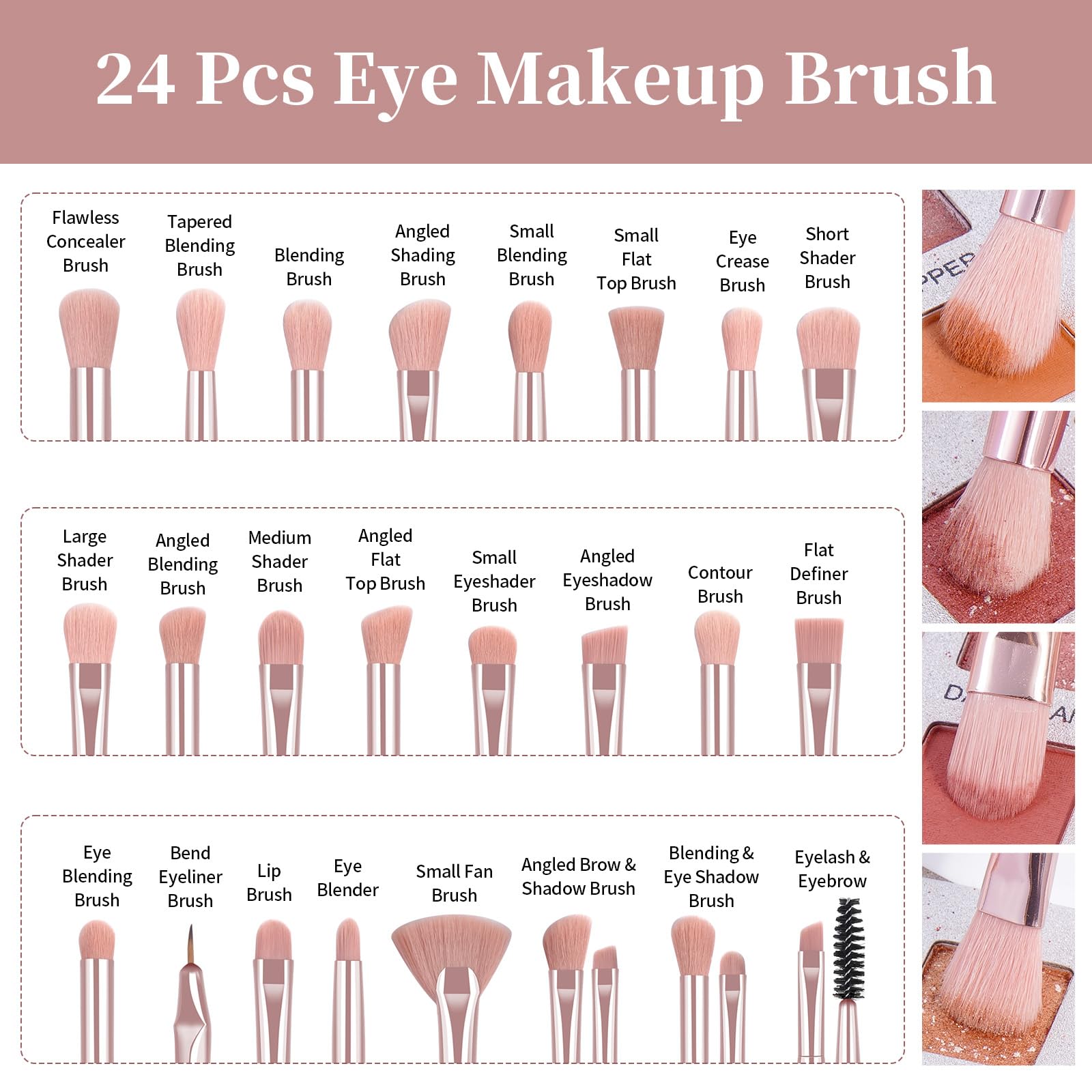 MAANGE labeled brush handles for easy identification during precise routines
