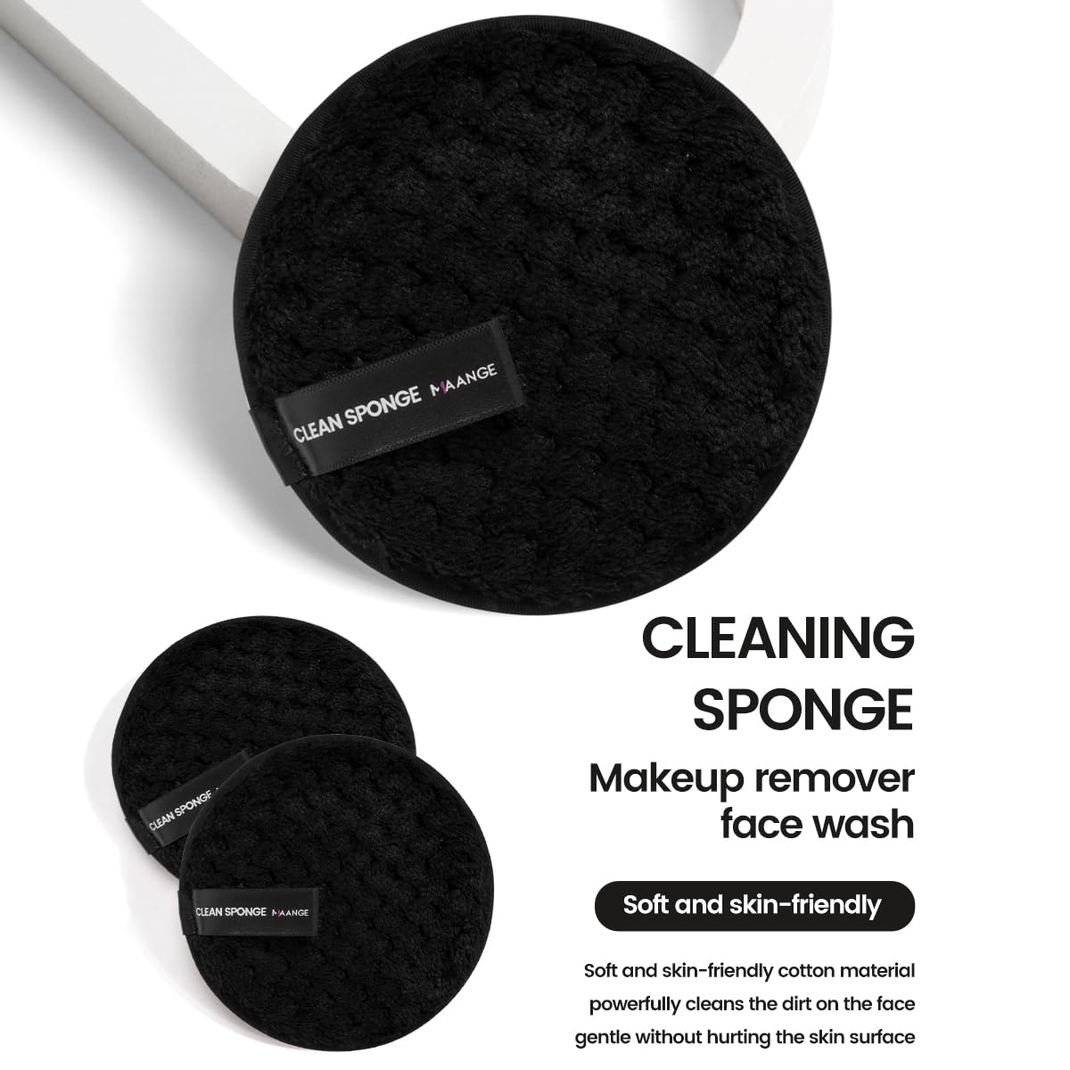 MAANGE makeup brush set triangle and powder puffs for precise powder application