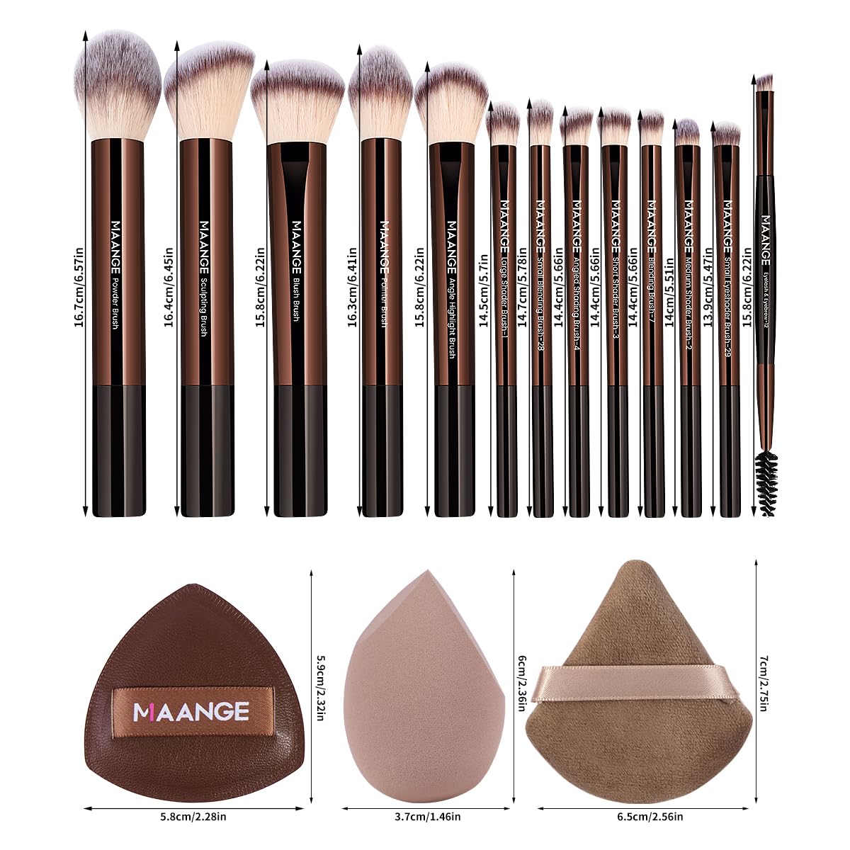 MAANGE makeup sponges suitable for liquid foundation and cream products