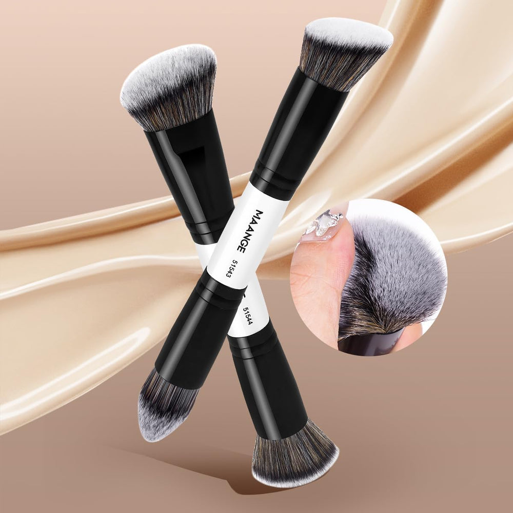 Maange minimalist professional design brushes resting on vanity for stylish tools.