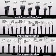 MAANGE soft synthetic bristles close-up enable gentle, even makeup blends.