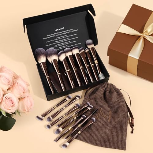 MAANGE synthetic bristles—ultra-soft for seamless blending and airbrushed finish.