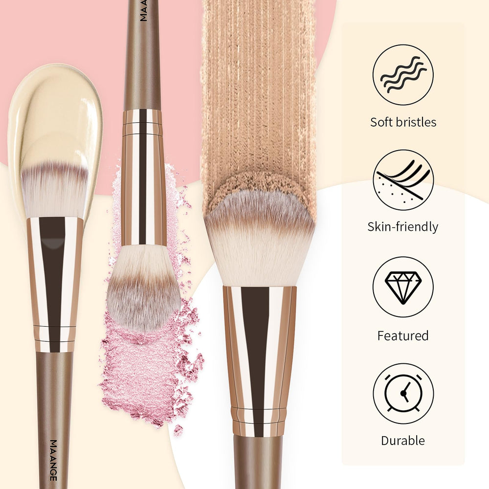 MAANGE travel brush-case image shows portable kit for on-the-go touch-ups.