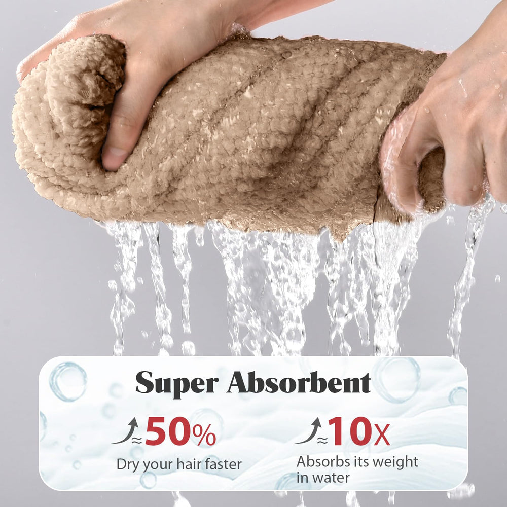MABAO curly hair plopping towel use shows easing styling for curls.
